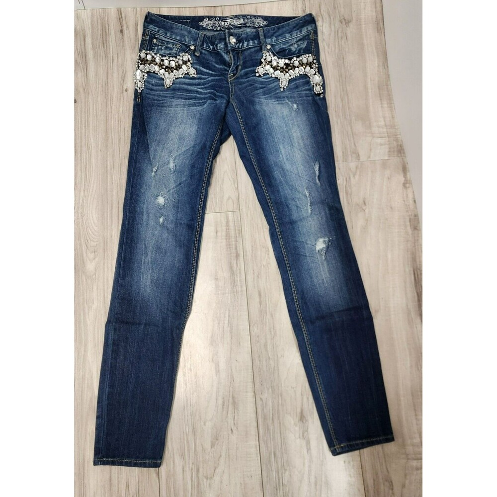 Express Jean Legging Zelda Slim Fit Ultra Low Rise Jeans Woman's Size 2